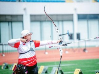 Atlet Perpani Papua, Rezza Octavia yang baru saja memperkuat kontingen Indonesia di Olimpiade Paris 2024