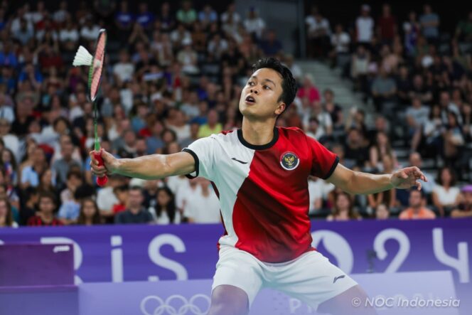 
					Olimpiade Paris: Anthony Ginting Dikalahkan Pebulutangkis Prancis