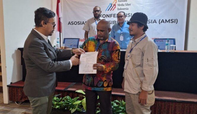 
					Jean Bisay dan Irsul Aditra Pimpin AMSI Papua 2024-2028