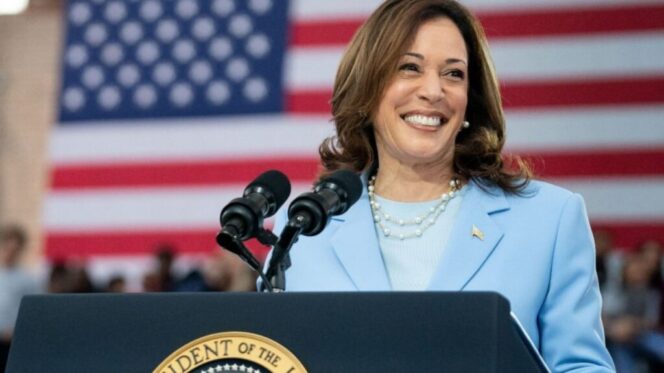 
					Kamala Harris Resmi Jadi Capres AS dari Partai Demokrat