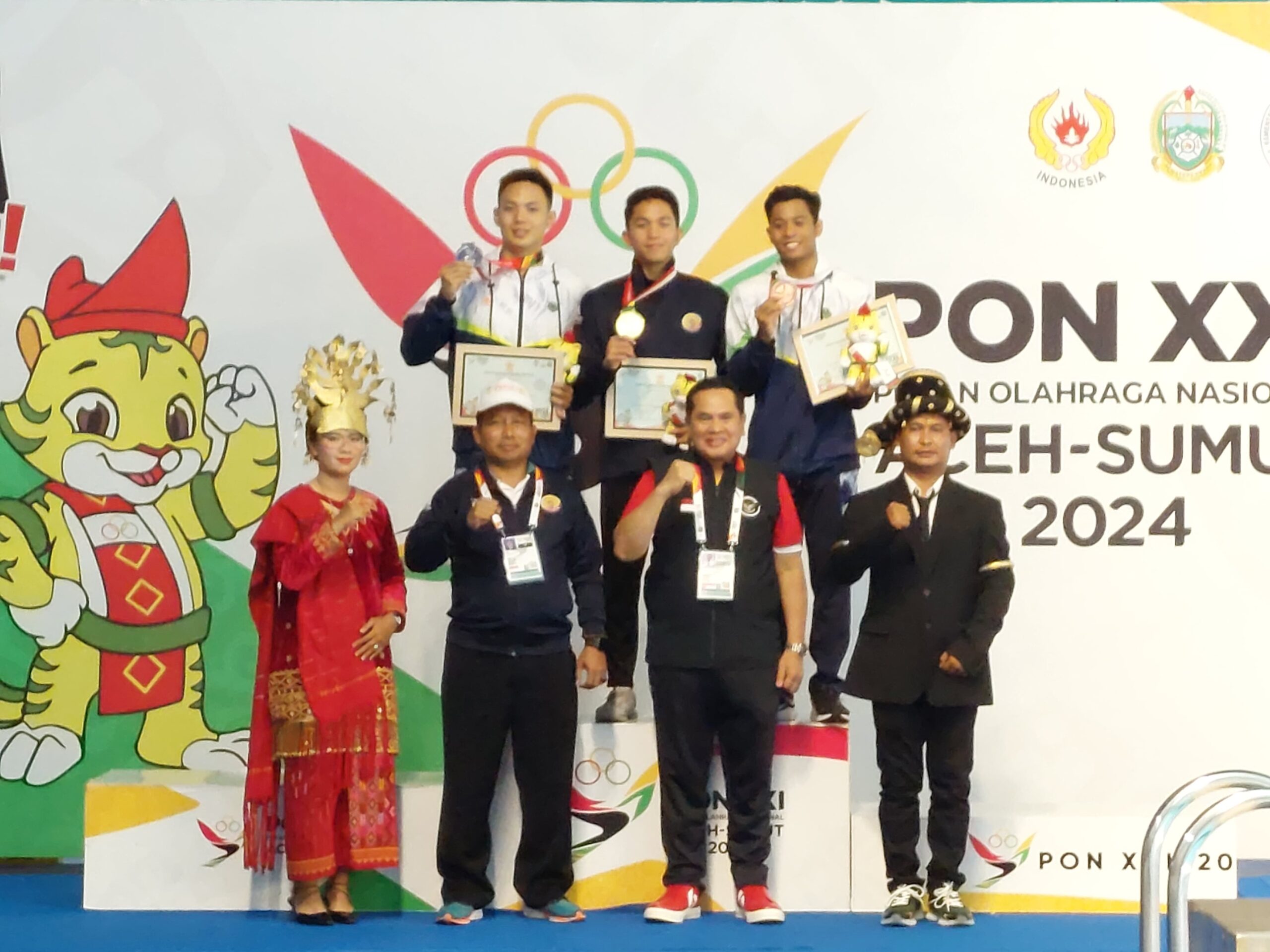 Farrel Tangkas Kumpul Empat Medali dari Arena Renang PON XXI