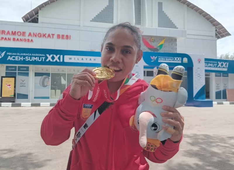 Natasya Beteyob Tampil Impresif di PON XXI, Raih Emas dan Pecahkan Rekor