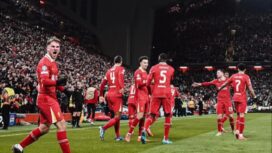 Skuad Liverpool melakukan selebrasi usai mencetak gol ke gawang Real Madrid / Dok. Media Sosial Liverpool FC