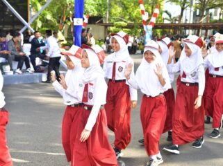 Siswa Sekolah Dasar mengikuti jambore GTK Hebat / Dok Kemendikbud