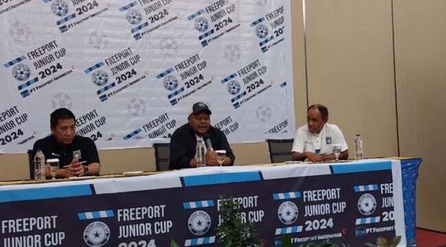 Konferensi pers Freeport Junior Cup Chapter Jayapura 