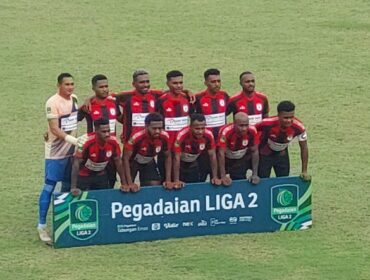 Skuad Persipura Jayapura pada laga kontra Persewar Waropen / Euforia