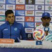 Fabiano Beltrame dan Emral Abus pada konferensi pers jelang lawan Persija / Dok PSBS 