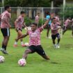 Skuad PSBS Biak Numfor berlatih jelang lawan Persebaya Surabaya