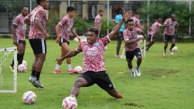 Skuad PSBS Biak Numfor berlatih jelang lawan Persebaya Surabaya