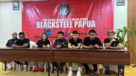 Blacksteel Papua pada konferensi pers - Ist