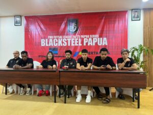 Blacksteel Papua pada konferensi pers - Ist