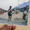 Tampak seorang warga di Kota Jayapura saat mencari-cari perumahan bersubsidi di salah satu perumahan (BTN) di Koya, Kota Jayapura, Papua, Sabtu (15/2/2025) / Erianto