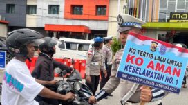 Satlantas Polresta Jayapura Kota saat menggelar operasi keselamatan cartenz - dok Polresta Jayapura Kota 