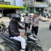 Satlantas Polresta Jayapura Kota saat menggelar operasi keselamatan cartenz - dok Polresta Jayapura Kota