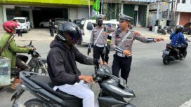 Satlantas Polresta Jayapura Kota saat menggelar operasi keselamatan cartenz - dok Polresta Jayapura Kota