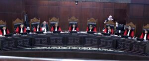 Sembilan hakim MK pada sidang pengucapan putusan - Humas MK/Teguh