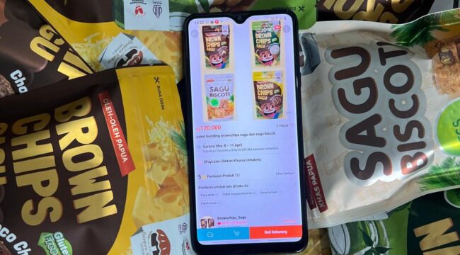 Camilan berbahan sagu Papua yang diproduksi oleh Basyira Kukis / Erianto - Euforia.id