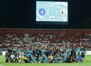 Skuad PSBS Biak Usai Menang atas PSS Sleman