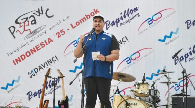 Menteri Pemuda dan Olahraga Republik Indonesia (Menpora RI) Dito Ariotedjo menegaskan Pekan Olahraga Nasional (PON) 2028 di Nusa Tenggara Timur (NTT) dan Nusa Tenggara Barat (NTB) akan berfokus pada keberlanjutan. (foto:bagus/kemenpora.go.id)