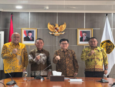 Pj Gubernur Papua didampingi Ketua DPR Papua dan Ketua Kadin Papua dalam kunjungannya ke Kementerian ESDM - dok papua.go.id