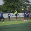 Skuad Persipura saat berlatih 