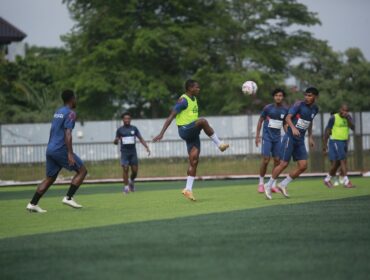 Skuad Persipura saat berlatih 