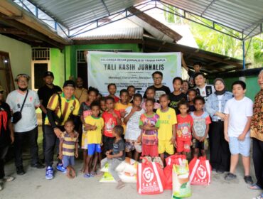 Jurnalis di Papua Salurkan Tali Kasih di Gereja Katolik Santo Petrus, Stasi Koya Tengah, Kota Jayapura