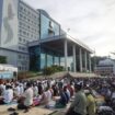 Suasana Sholat Idul Adha di Halaman Kantor Gubernur Papua 