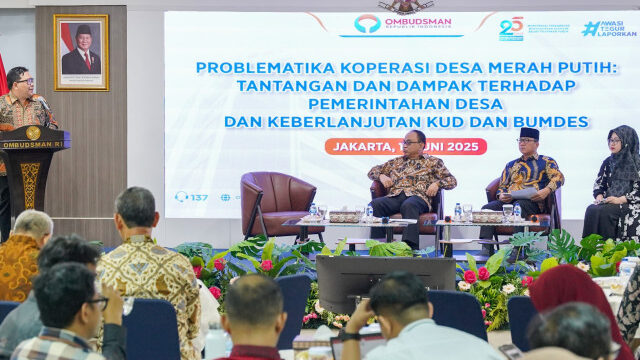 Diskusi Tematik Problematika Eksistensi Koperasi Desa Merah Putih: Tantangan dan Dampak Terhadap Pemerintah Desa dan Keberlanjutan KUD dan BUMDES - dok Ombudsman RI