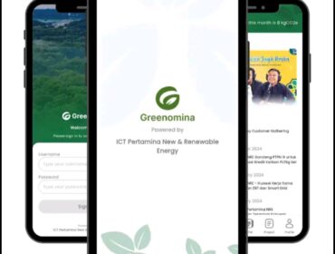 Tampilan aplikasi Greenomina Pertamina 