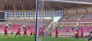 Skuad Persipura saat berlatih di Stadion Lukas Enembe 
