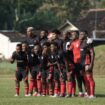 Skuad Persipura saat berlatih tanding dengan Persibo Bojonegoro - dok Persipura