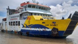 KMP Bambit, satu di antara tiga armada ASDP yang beroperasi di Kabupaten Asmat - dok ASDP Merauke for Euforia.id