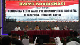 Suasana Rakor Jelang Kunjungan Wapres ke Papua - dok Papua.go.id