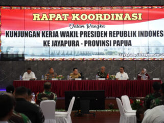 Suasana Rakor Jelang Kunjungan Wapres ke Papua - dok Papua.go.id