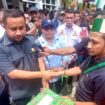 Ketua DPR Papua saat menerima aspirasi dari Cipayung Plus 