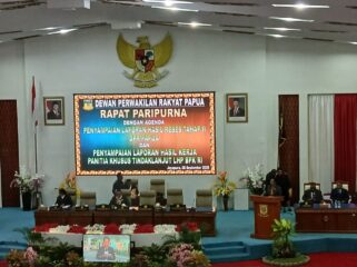 Rapat Paripurna Penyampaian Laporan Hasil Reses Tahap II DPR Papua 