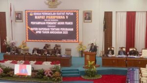 Penyampaian pendapat akhir fraksi Gabungan Amanat Persatuan