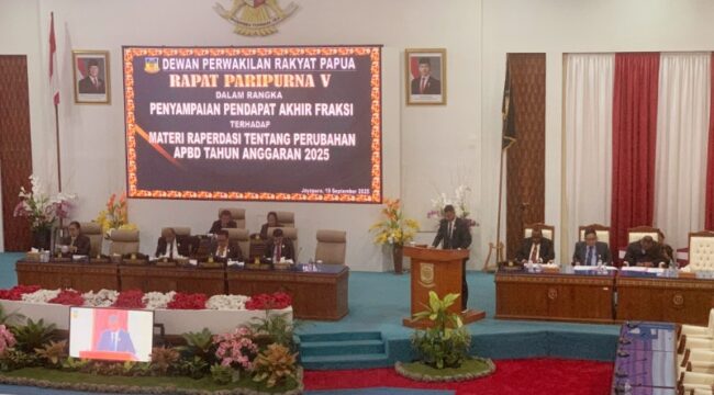 Penyampaian pendapat akhir fraksi Gabungan Amanat Persatuan