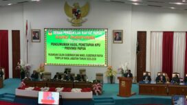 Rapat Paripurna Pengumuman Hasil Penetapan KPU Provinsi Papua 