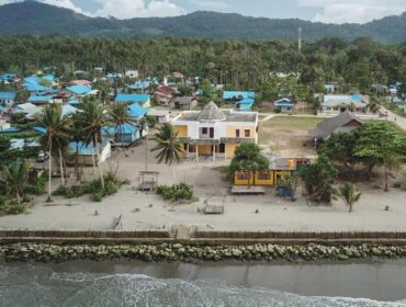 Kampung Skouw Yambe tampak dari udara / Jadesta-Papua