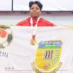Atlet Kempo Papua, Siti Safina Rahareng meraih medali emas pada PON Beladiri di Kudus