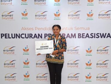 Yuliana Regina Nelce Manobi penerima beasiswa Eramet Beyond 