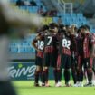 Skuad Persipura di Stadion Gelora Delta Sidoarjo 