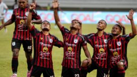 Para Pemain Persipura ketika berselebrasi