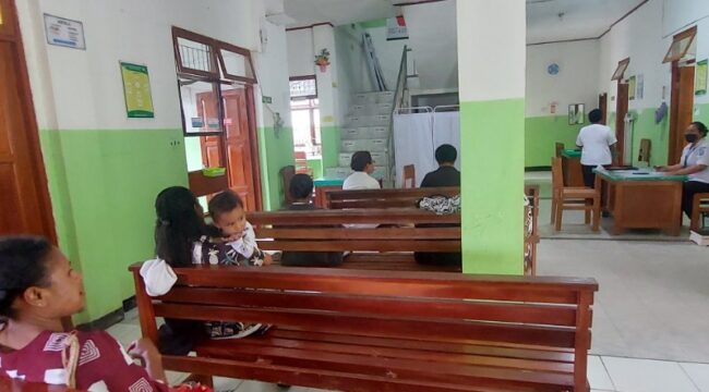 Tampak pelayanan kesehatan di Distrik Depapre 