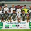 Skuad Persipura di laga kontra PSIS Semarang 