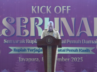 Wakil Gubernur Papua, Aryoko Rumaropen pada peluncuran program SERUNAI / dok Papua.go.id