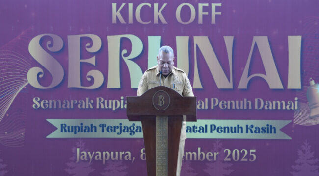 Wakil Gubernur Papua, Aryoko Rumaropen pada peluncuran program SERUNAI / dok Papua.go.id