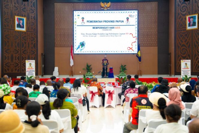 
					Peringatan Hari AIDS Sedunia yang digelar oleh Pemerintah Provinsi Papua / Istimewa 